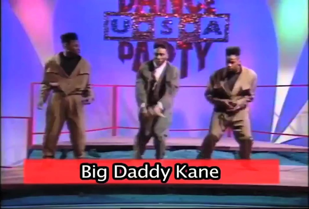 Big Daddy Kane performing on the Dance Party USA stage