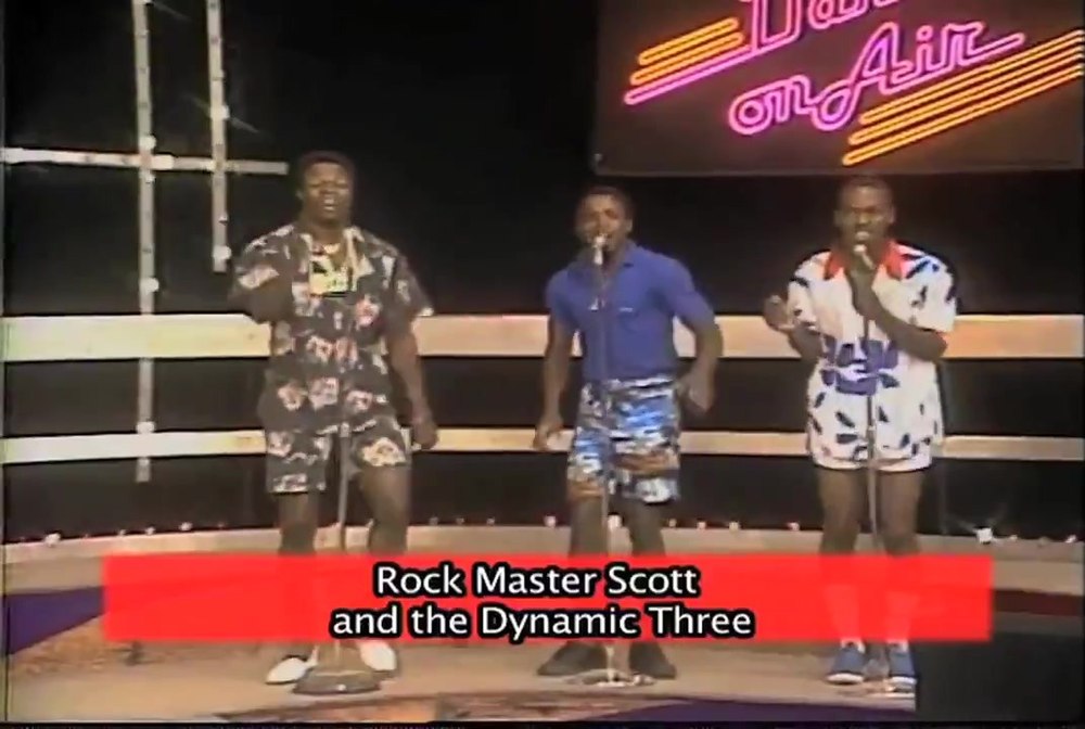 Rock Master Scott and the Dynamic Three performing on the Dancin' On Air stage